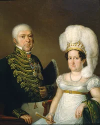 Portræt af en General og hans Hustru